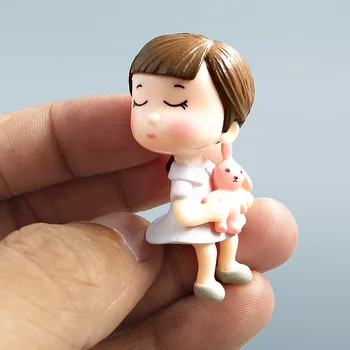 Kawaii Meilužis Pora Vestuvių Lėlės Figūrėlės Miniatiūros Pasakų Sodo Bonsai Dervos Amatų, žaislų, namų dekoravimo reikmenys dekoras