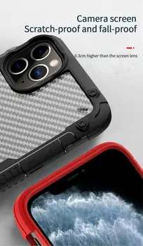 Keturių Kampe Anti-drop Pluošto Shield Telefono dėklas Skirtas iPhone 12 Mini Pro 11 Max X XS MAX XR 7 8 6S 6Plus SE 2020 m. 360 Visas Galinį Dangtelį