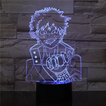 Kietas Naruto Tema 3D LED Lempos naktį šviesa 7 Spalvų Keitimas Palieskite Nuotaika Stalo Lempa LED Lempos Namuose Dovanų Pateikti Dropshipping 2450