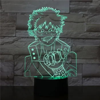 Kietas Naruto Tema 3D LED Lempos naktį šviesa 7 Spalvų Keitimas Palieskite Nuotaika Stalo Lempa LED Lempos Namuose Dovanų Pateikti Dropshipping 2450