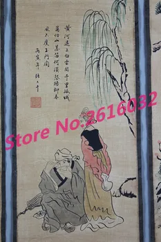 Kinija Senas popieriaus kaligrafijos, Tapybos Slenka Kinijos eilėraščiai ir Dažymo zhangdaqian Tapyba.