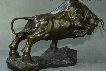Kinijos Liaudies Bronzos Laimingas Turtus 12 Zodiako Gyvūnų Jautis Jaučiai Bull Galvijų Statula