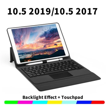Klaviatūra su Touchpad iPad 10.5 2017 2019 Tablet Atveju 