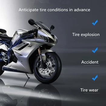 Kompasas Motociklo Padangų Slėgio Monitorius elektrinis motociklas belaidžio didelio tikslumo išorės padangų slėgio jutiklis padangų remontas