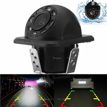 Koorinwoo Auto 8 Infraraudonųjų spindulių Naktinio Matymo Žibintai CCD Automobilio Galinio vaizdo Kamera Priekinė Kamera Automobilio Vaizdo Stovėjimo Pagalbos Pusėje Sistemos 12V
