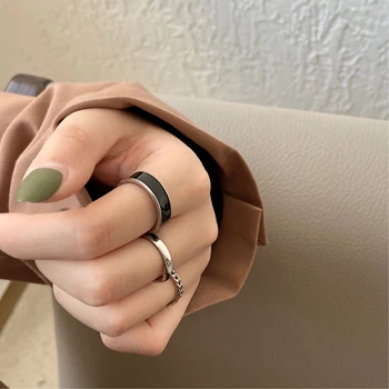 Korėjos Stilius Derliaus Žiedai Moterims, Papuošalai 3pcs Žiedas Nustatyti, Prabangos Reikmenys