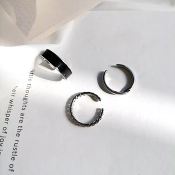 Korėjos Stilius Derliaus Žiedai Moterims, Papuošalai 3pcs Žiedas Nustatyti, Prabangos Reikmenys