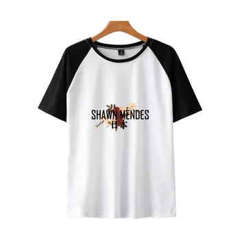 Kpop Harajuku T-shirts Shawn Mendes Moterų Ir Vyrų Gerbėjai Drabužius 2018 trumpomis Rankovėmis Marškinėlius Hip-Hop Kawaii Viršūnes Plius 4XL