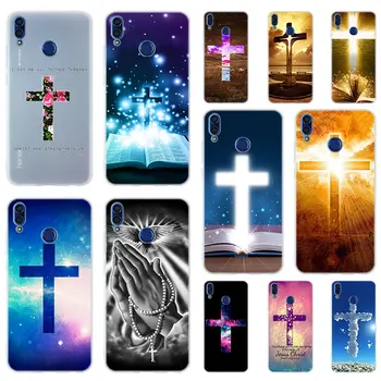 Krikščionių Jėzaus Kryžiaus Minkštos TPU Case Cover For Huawei Honor 30 20 10 9 Lite 9a 8a 7a Pro 10X 10i 30s 20lite 10lite