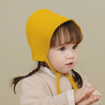 Kūdikiams Vientisos Spalvos Dangtelis Rudenį, Žiemą Šiltas Baby Skrybėlę Photograpy Rekvizitai Megzti Vaikams Kepuraitė Variklio Dangčio