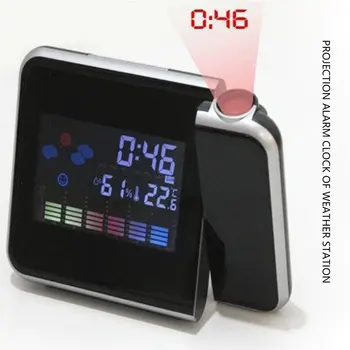 Kūrybinių Mados Lcd Elektroninis Laikrodis Orų Prognozė 8190 Projekcija Laikrodis Atidėti Spalvotas Ekranas Laikrodis