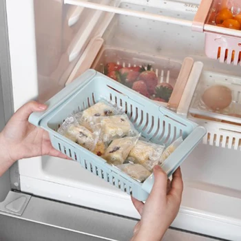 Kūrybos namų šaldytuvas plastiko saugojimo krepšys maisto ir gėrimų langelį, stalčių virtuvės įvairenybės apdailos atveju