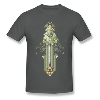 Laikas Hero T-marškinėliai Vyrams Juodi Marškinėliai Legend Of Zelda Marškinėlius Žaidimas Drabužių Derliaus Tees vatos Pagaliukai Geometrinis Logotipas