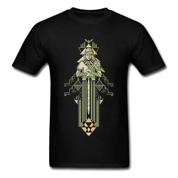 Laikas Hero T-marškinėliai Vyrams Juodi Marškinėliai Legend Of Zelda Marškinėlius Žaidimas Drabužių Derliaus Tees vatos Pagaliukai Geometrinis Logotipas