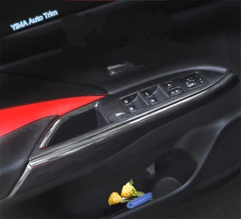 Lapetus Automobilių Stilius Durų Porankiai Langų Pakėlimo Mygtuką Skydelio Dangtelį Apdaila Tinka Mitsubishi Outlander - 2019 ABS Juodosios Brūkšniuotosios