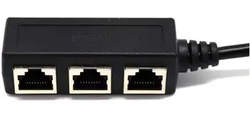 LBSC RJ45 Tinklo, 1, 3-Port Ethernet Adapteris, Splitter, Jackiey RJ45 Vyrų ir 3 x Moterų LAN Ethernet Adapteris, Splitter Cable