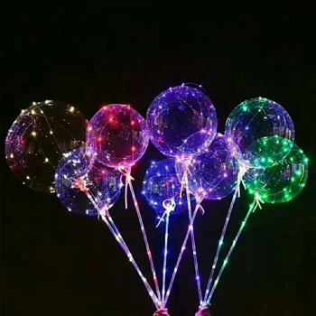 LED Balionai Šalies Burbulas Balionas Gimtadienio, Vestuvių Įvykis Apdaila
