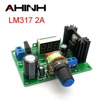 LED LM317 Žingsnis Žemyn Maitinimo Modulis, Reguliuojamas Įtampos Reguliatorius Input DC 0V-30 V AC 0V-30 V DC Išėjimo 1.25 V-28V 2A