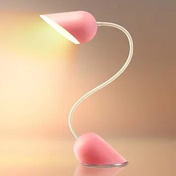 LED Nešiojamas Lankstus Naktį Lempos Širdies Formos Užraktas Kūrybos Įkrovimo Kabo ant Kaklo, Akių Apsauga Skaitymo Dovana