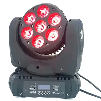 LED šviesos juda žibintas 7x20W rgbw 4in1 9/16 dmx kanalų dj disco šviesos plauti Scenos apšvietimo efektus