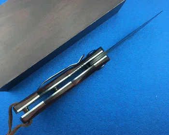 LEMIFSHE L025 VG10 Damasko plieno peilis skiltelės santalas + nerūdijančio plieno apdirbimo lankstymo kempingas EDC peilis įrankis