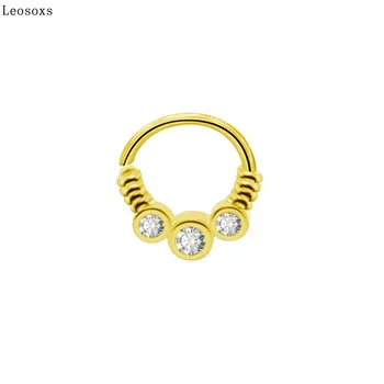 Leosoxs Naujas anga multi-purpose nosies žiedą, diafragmos žiedas ausies kaulų nagų kūno auskarų vėrimo papuošalai karšto pardavimo
