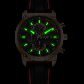 LIGE Naujas Vyrų Watch Top Brand Prabanga Silikono Dirželis Kvarcas Laikrodžio Mados Atsitiktinis Chronograph Laikrodis Vyrų Sporto Karinės Žiūrėti