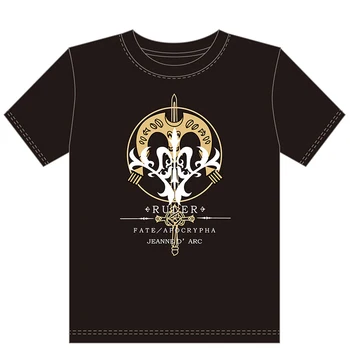 Likimas Serijos žanos d 'Ark Anime Unisex marškinėliai Jeanne d' Arc Vasaros Trumpas Rankovėmis TEE Viršūnes Gražus Modelius Spalva Black & White 6