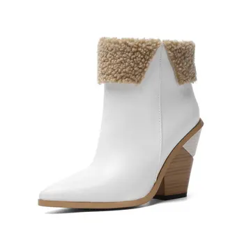 Lloprost ke 2020 nauji batai moterims pažymėjo tne paslysti ant ponios prom batai storio aukšto kulno rudens-žiemos batai didelis dydis 43