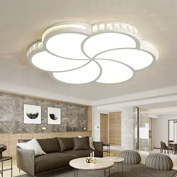 Lotoso gėlė, krištolo šviesa, lubų montuojamas apšvietimas šviestuvai gyvenimo kambario, miegamasis AC85-265V virtuvės įrenginiai
