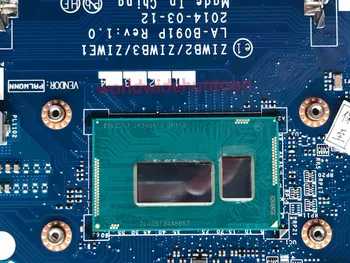 Madingas Plokštė Lenovo B50-70 Nešiojamas kompiuteris Su CPU SR1EB i7-4510U PN 5B20G46186 ZIWB2/ZIWB3/ZIWE1 LA-B091P Rev 1.0 DDR3 Išbandyti