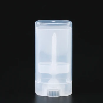 Mados Cool Lip Vamzdžiai, Plastikiniai Tuščias Ovalo formos Lūpų Balzamas Vamzdžiai Dezodorantas Konteineriai 1PCS Aišku, Balta Daugkartiniai Buteliai Lūpų Vamzdis
