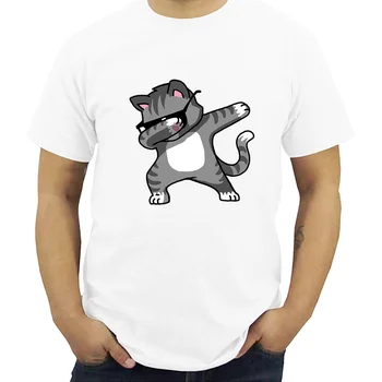 Mados Tepdami Pug T-Shirt Naujausias Vyrų Juokinga T Shirts Tepdami Vienaragis/Cat/Zebra/Panda Viršūnes Hip-Hop Tee Atsitiktinis Streetwear
