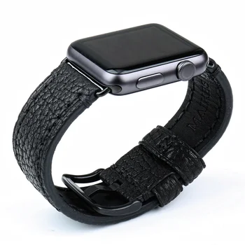 MAIKES natūralios Odos Žiūrėti, Diržu, Apple Watch Band 44mm 40mm 42mm 38mm Serijos SE 6 5 4 3 2 1 iWatch Watchbands