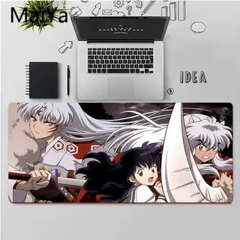 Maiya Aukščiausios Kokybės Anime Inuyasha Didelis Pelės mygtukai PC Kompiuteris kilimėlis Nemokamas Pristatymas Didelis, Mouse Pad Klaviatūros Kilimėlis