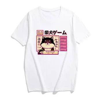 Marškinėliai korėjos Mielas animacinių filmų Japonijos atsitiktinis Ulzzang tee viršūnes pankų drabužių harajuku derliaus albumą, print t shirt feminina Viršuje tee
