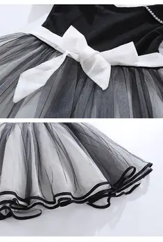 Mergaičių Suknelės 2020 Metų Vasaros Mados Elegantiškas V-kaklo Princesė procesą Suknelė Kūdikių Nėriniais, Šifono Tinklelio Suknelė Mielas Saldus Šalis Suknelė 4-13 Y