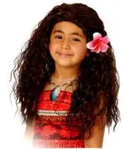 Merginos Helovinas Polinezija Princesė Dress Moana Cosplay Kostiumų Vaikams, moterims Išgalvotas Šalis necklacet perukas