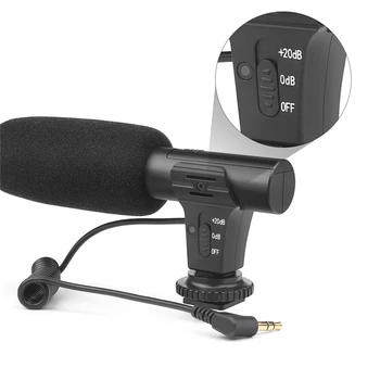 MIC-5 Mikrofonas DSLR Kamera DV Stereo Mikrofonas Fotografijos, Interviu, Vaizdo Įrašymas Skaitmeninis Mikrofonas Nikon/Canon/Sony