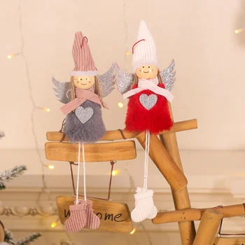 Mielas Animacinių Filmų Angelas Lėlės Kalėdų Eglutė Pakabukas Naujųjų Metų Šaliai Dekoro Kabinti Vaikams Dovanų Žaislų Amatai