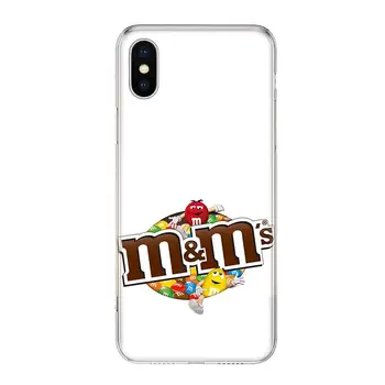 Mielas M&M ' s Šokoladiniai Nutella Butelis Telefono dėklas Skirtas iPhone 11 12 6 6s 7 8 Plus X XS XR Pro Max MINI 5 5s SE Padengti Coque minkštas Sili
