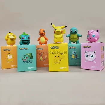 Mielas Pokemon Lėlės Psyduck Pikachu Bulbasaur Veiksmų Skaičius, Charmander Squirtle Kolekcijos Vaikams, Žaislas, Dovanos, Stalo Ornamentas