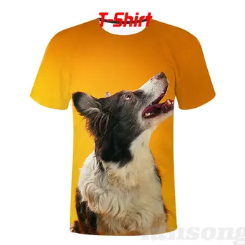 Mielas šuo geltonas fonas Hoodie 3D Spausdinimo hoodies/shirts/Kelnės Vyrams Harajuku Juokinga Gatvės Hip-Hop ' o Striukė Rudenį ir Žiemą