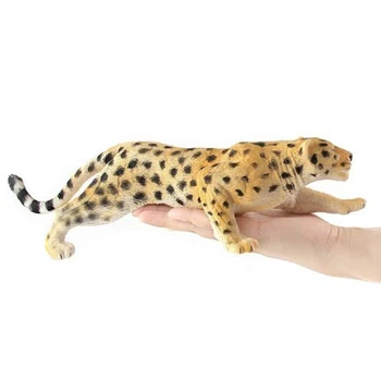Modeliavimo Zoologijos Sodas Statinio Plastiko Laukinių Gyvūnų Modelio, Apdailos, Leopardas Modelis