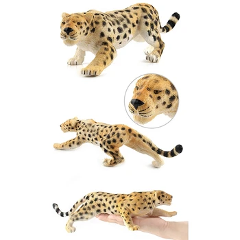 Modeliavimo Zoologijos Sodas Statinio Plastiko Laukinių Gyvūnų Modelio, Apdailos, Leopardas Modelis