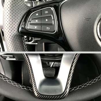 Modifikuotos ABS vairo mygtuką apdaila lipdukas rėmo dangtis apdailos reikmenys Mercedes Bezn W205 W213 Vito W447 GLA GLC