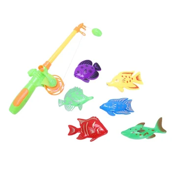 Mokymasis ir švietimas netic žvejybos žaislas ateina su 6 žuvies ir meškerės, lauko įdomus & sporto žuvų žaislas dovana kūdikis/vaikas