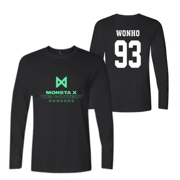 Monster X Madinga jauna Marškinėlius Vyrų/Moterų Mados Vasaros populiarus Long Sleeve T-shirt Atsitiktinis Juokinga Monstras X Viršūnes Plius Dydis 4XL