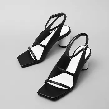 MoonMeek 2020 naują atvykimo mados moterų sandalai aukščiausios kokybės natūralios odos batus moteris, paprasta, patogu vasaros sandalai