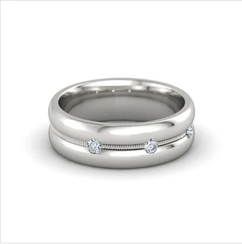 Moterų mados klasikinis cirkonis paprastas žiedas nuotaka vestuvių dalyvavimas žavesio žiedas papuošalai Valentino diena atostogų dovanų didmeninės